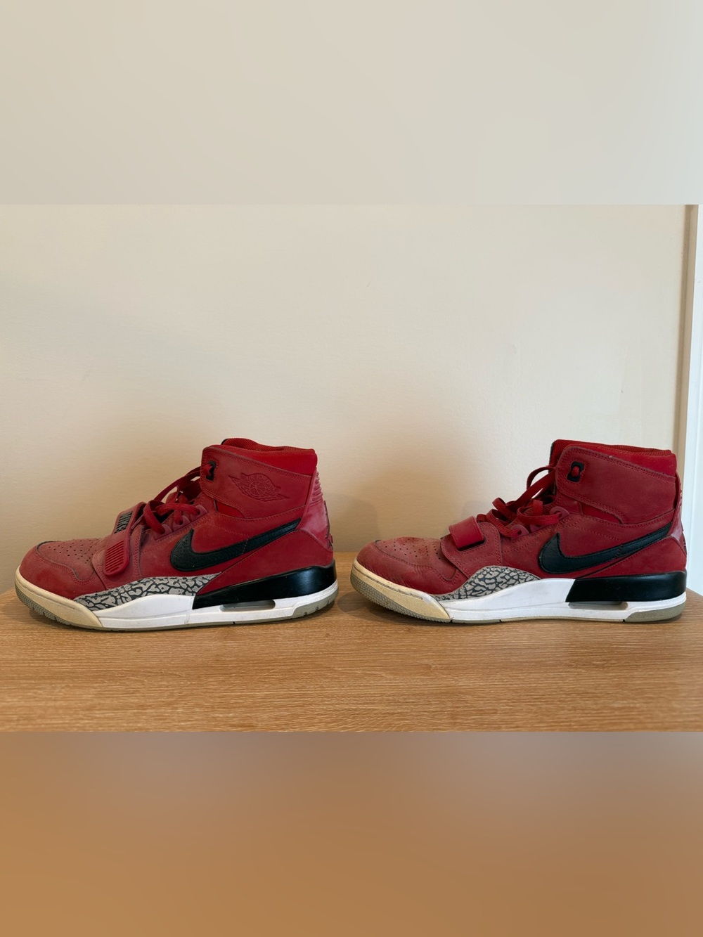 Nike Air Jordan Red High-Top Sneakers - Picture 5 of 9